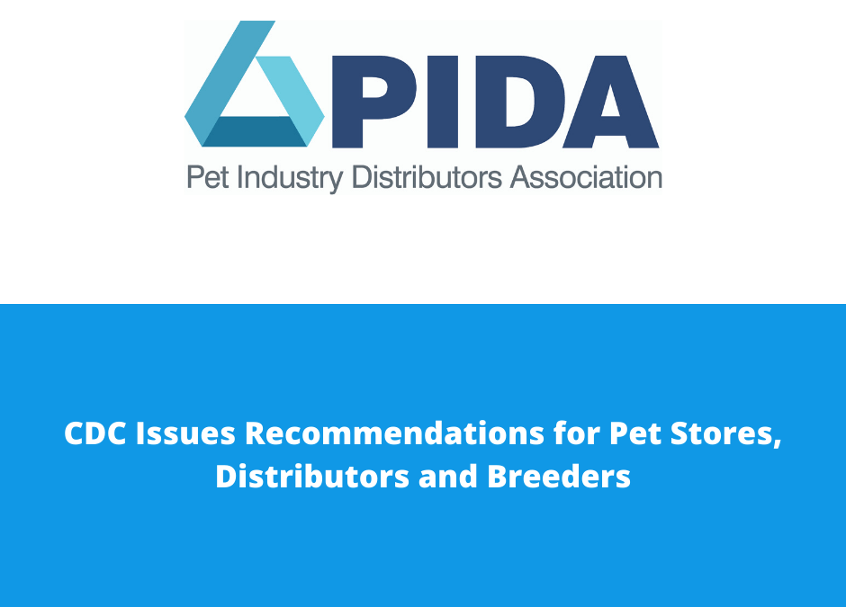 CDC Issues Recommendations for Pet Stores, Distributors and Breeders